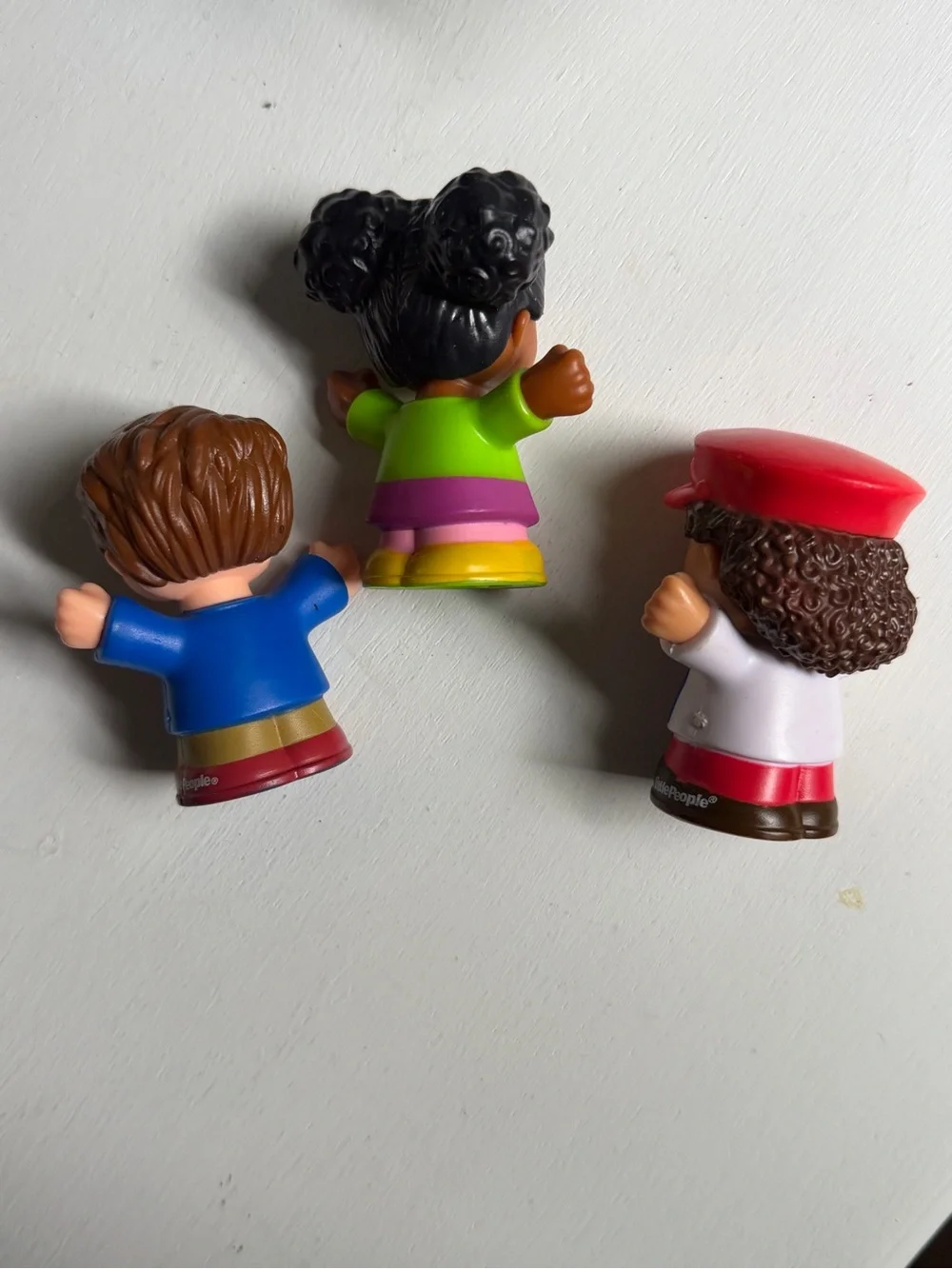 Blue Toy Airplane Playset with Three Figures